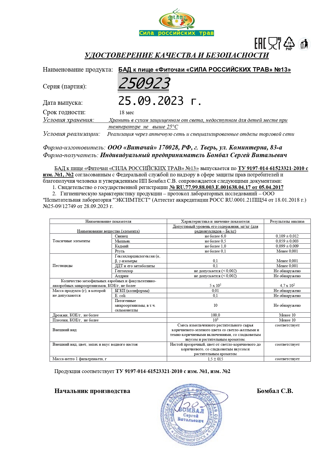 Паспорт №092023